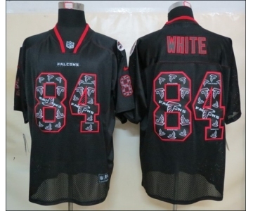 nike nfl jerseys atlanta falcons #84 white black[Elite united sideline]