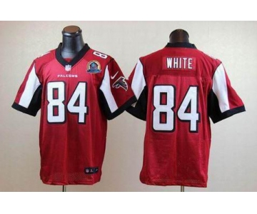 nike nfl jerseys atlanta falcons #84 white red[Elite 50th Patch]