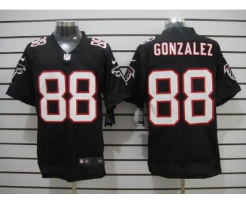 nike nfl jerseys atlanta falcons #88 tony gonzalez black[Elite]