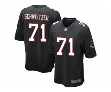 Men Nike Atlanta Falcons #71 Wes Schweitzer Game Black Alternate NFL Jersey