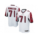 Men Nike Atlanta Falcons #71 Wes Schweitzer Game White NFL Jersey