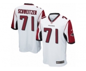 Men Nike Atlanta Falcons #71 Wes Schweitzer Game White NFL Jersey