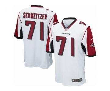 Men Nike Atlanta Falcons #71 Wes Schweitzer Game White NFL Jersey