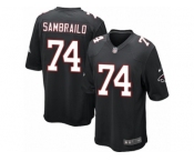 Men Nike Atlanta Falcons #74 Ty Sambrailo Game Black Alternate NFL Jersey