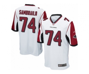 Men Nike Atlanta Falcons #74 Ty Sambrailo Game White NFL Jersey