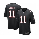 Men's Atlanta Falcons #11 Julio Jones Game Black Alternate Football Jersey