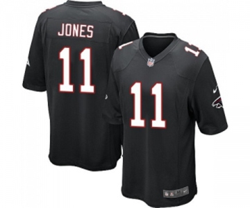 Men's Atlanta Falcons #11 Julio Jones Game Black Alternate Football Jersey