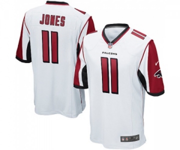 Men's Atlanta Falcons #11 Julio Jones Game White Football Jersey