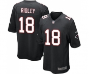 Men's Atlanta Falcons #18 Calvin Ridley Game Black Alternate Football Jersey