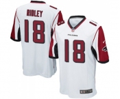 Men's Atlanta Falcons #18 Calvin Ridley Game White Football Jersey