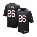 Men's Atlanta Falcons #26 Isaiah Oliver Game Black Alternate Football Jersey