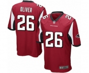 Men's Atlanta Falcons #26 Isaiah Oliver Game Red Team Color Football Jersey