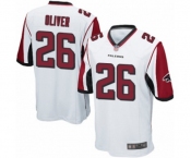 Men's Atlanta Falcons #26 Isaiah Oliver Game White Football Jersey