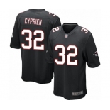 Men's Atlanta Falcons #32 Johnathan Cyprien Game Black Alternate Football Jersey