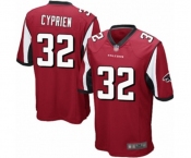 Men's Atlanta Falcons #32 Johnathan Cyprien Game Red Team Color Football Jersey