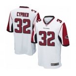 Men's Atlanta Falcons #32 Johnathan Cyprien Game White Football Jersey