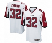 Men's Atlanta Falcons #32 Johnathan Cyprien Game White Football Jersey