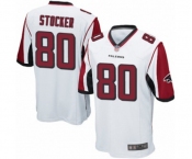 Men's Atlanta Falcons #80 Luke Stocker Game White Football Jersey