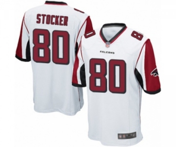 Men's Atlanta Falcons #80 Luke Stocker Game White Football Jersey