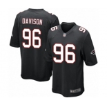 Men's Atlanta Falcons #96 Tyeler Davison Game Black Alternate Football Jersey