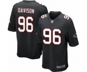 Men's Atlanta Falcons #96 Tyeler Davison Game Black Alternate Football Jersey