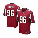 Men's Atlanta Falcons #96 Tyeler Davison Game Red Team Color Football Jersey