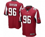 Men's Atlanta Falcons #96 Tyeler Davison Game Red Team Color Football Jersey