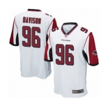 Men's Atlanta Falcons #96 Tyeler Davison Game White Football Jersey