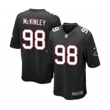 Men's Atlanta Falcons #98 Takkarist McKinley Game Black Alternate Football Jersey