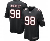 Men's Atlanta Falcons #98 Takkarist McKinley Game Black Alternate Football Jersey