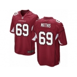 Men's Nike Arizona Cardinals #69 Evan Mathis Game Red Team Color NFL Jersey