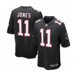 Men's Nike Atlanta Falcons #11 Julio Jones Game Black Alternate NFL Jersey