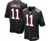 Men's Nike Atlanta Falcons #11 Julio Jones Game Black Alternate NFL Jersey