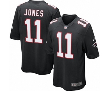 Men's Nike Atlanta Falcons #11 Julio Jones Game Black Alternate NFL Jersey