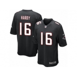 Men's Nike Atlanta Falcons #16 Justin Hardy Game Black Alternate NFL Jersey