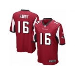 Men's Nike Atlanta Falcons #16 Justin Hardy Game Red Team Color NFL Jersey