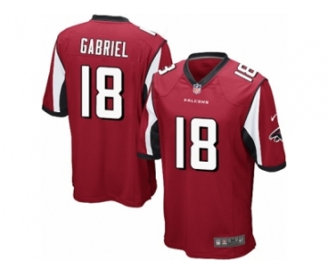 Men's Nike Atlanta Falcons #18 Taylor Gabriel Game Red Team Color NFL Jersey