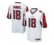 Men's Nike Atlanta Falcons #18 Taylor Gabriel Game White NFL Jersey