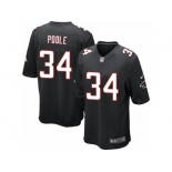 Men's Nike Atlanta Falcons #34 Brian Poole Game Black Alternate NFL Jersey