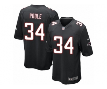 Men's Nike Atlanta Falcons #34 Brian Poole Game Black Alternate NFL Jersey