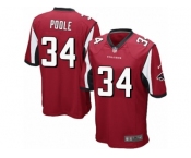 Men's Nike Atlanta Falcons #34 Brian Poole Game Red Team Color NFL Jersey