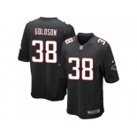 Men's Nike Atlanta Falcons #38 Dashon Goldson Game Black Alternate NFL Jersey