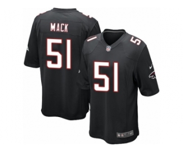 Men's Nike Atlanta Falcons #51 Alex Mack Game Black Alternate NFL Jersey