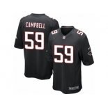 Men's Nike Atlanta Falcons #59 De'Vondre Campbell Game Black Alternate NFL Jersey