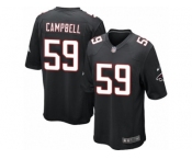 Men's Nike Atlanta Falcons #59 De'Vondre Campbell Game Black Alternate NFL Jersey