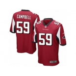 Men's Nike Atlanta Falcons #59 De'Vondre Campbell Game Red Team Color NFL Jersey