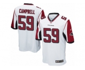 Men's Nike Atlanta Falcons #59 De'Vondre Campbell Game White NFL Jersey