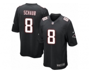 Men's Nike Atlanta Falcons #8 Matt Schaub Game Black Alternate NFL Jersey