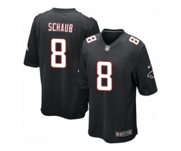 Men's Nike Atlanta Falcons #8 Matt Schaub Game Black Alternate NFL Jersey