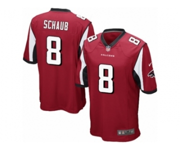 Men's Nike Atlanta Falcons #8 Matt Schaub Game Red Team Color NFL Jersey